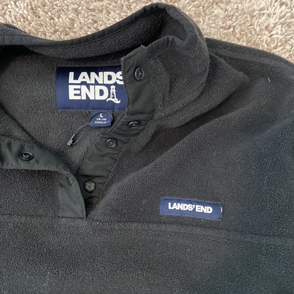Lands end fleece pullover